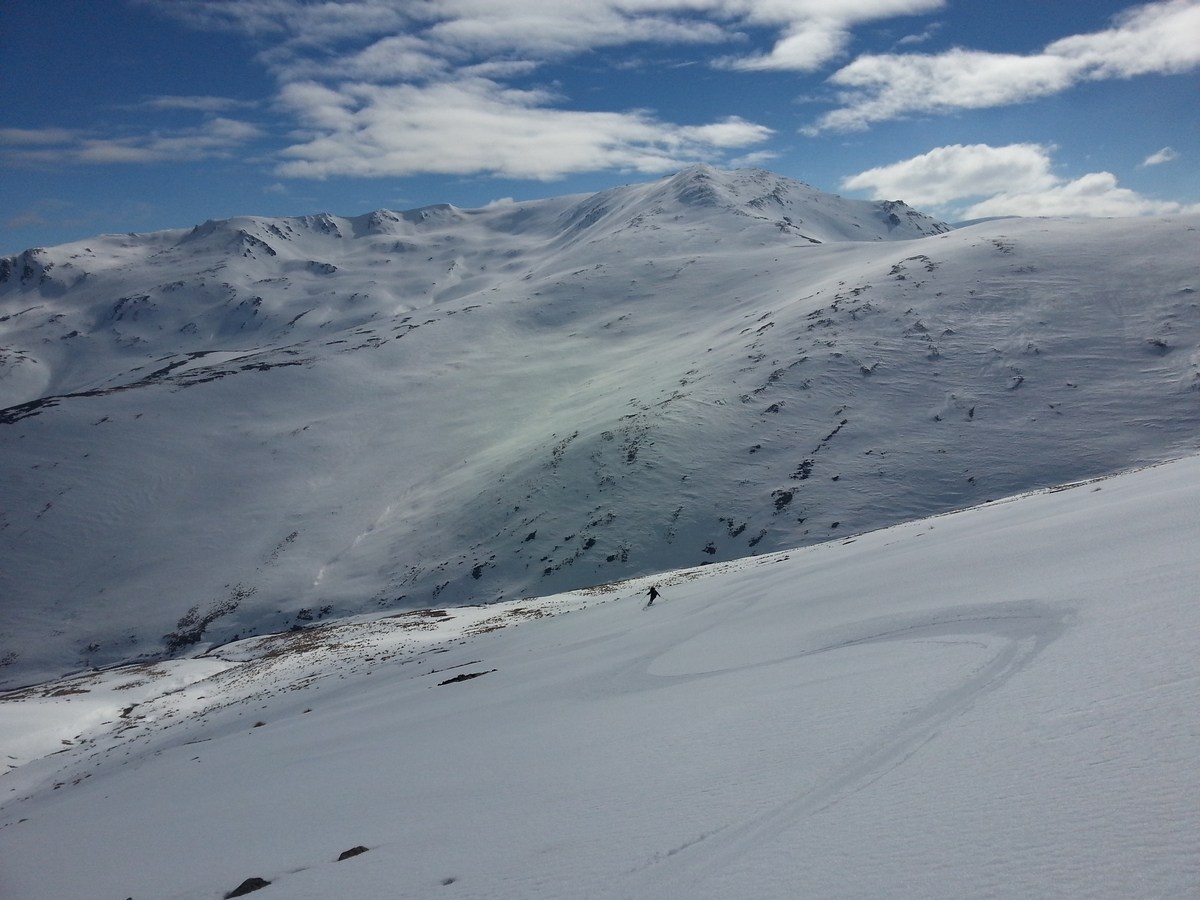 "slaying" the north-west aspects of mt Kohuaru "slaying" the north-west aspects of mt Kohuaru