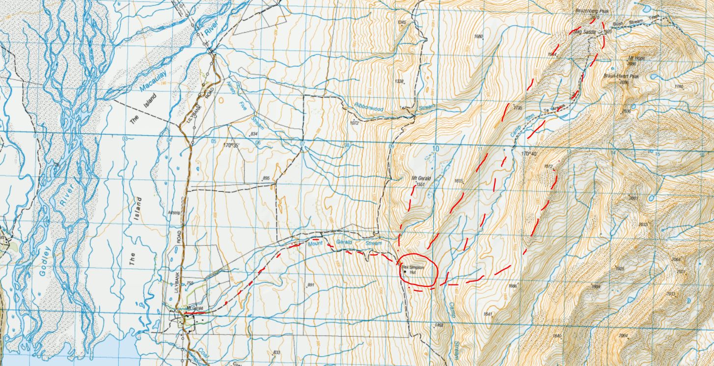 map of the area map of the area